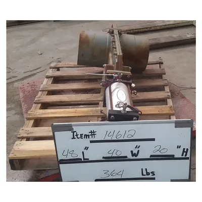 Used 10" ASHvac Allen Sherman Hoff Segregating Knife Slide Gate Valve