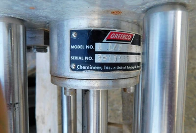 USED GREERCO 1 1/2 HR HOMO MIXER 1 1/2 HR 2003