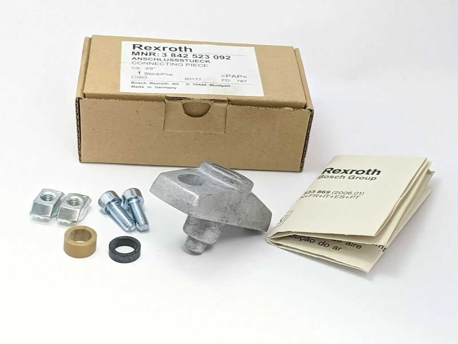 New | in-Stock REXROTH CONNECTING PIECE Misc Industrial Equipment | Maverick Industrial Sales #1118578