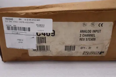 NEW IN BOX RELIANCE ELECTRIC 57409-G ANALOG INPUT MODULE STOCK G520