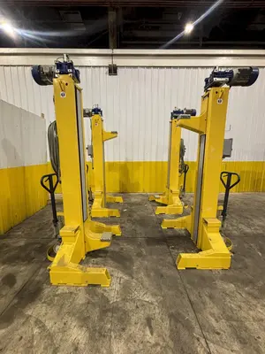 80,000 LBS X 4 LIFTS WHITING MODEL #SCM-100F.4 PORTABLE LIFT JACKS, 2015: STOCK #23684