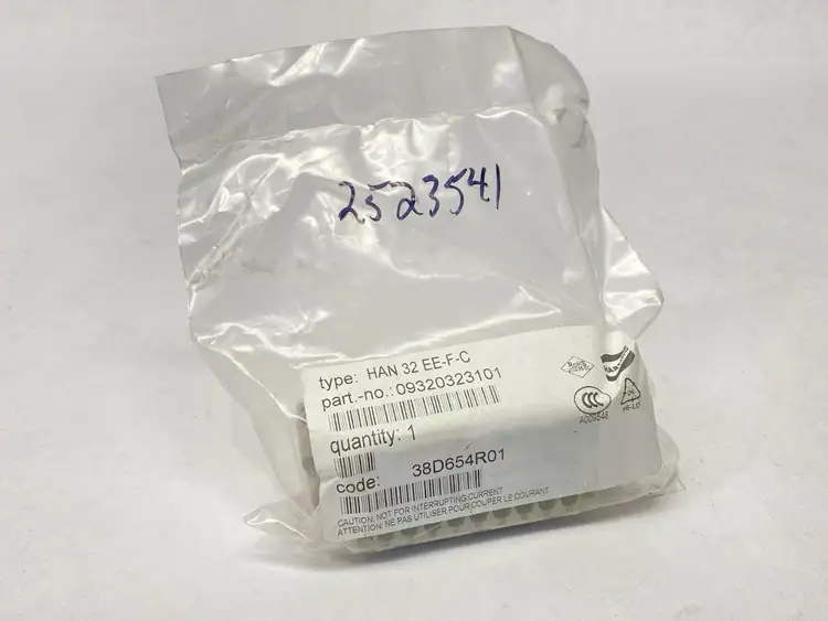 New | in-Stock HARTING HEAVY-DUTY CONNECTOR 32 POSITION FEMALE HAN 32 EE-F-C Connector Accessories | Maverick Industrial Sales #1101353