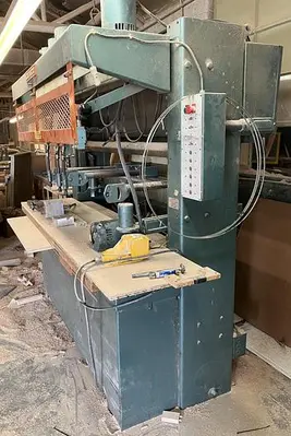 USED CEMCO 4-SPINDLE VERTICAL CHAIR-SEAT BORING MACHINE