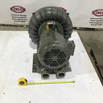 Spencer VB030B-011 Vortex Blower Max Operating Amps 4.7 @460Volts with Baldor Motor
