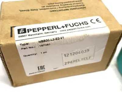 USED PEPPERL+FUCHS INDUCTIVE SENSOR, BIDIRECTIONAL 20MM FLUSH, 187481