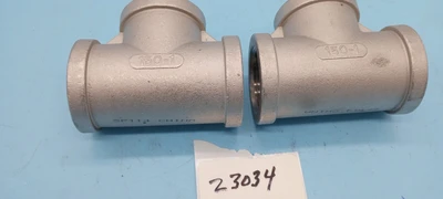LOT OF 2 MB-304 1 7/8"" Tee,Stainless Steel Fitting 150-1 SP114