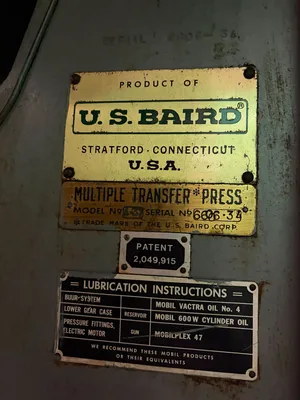 1975 U.S. BAIRD 4L-37 Transfer Presses | Global Machine Brokers, LLC (5)