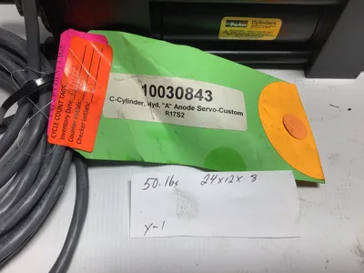 Parker C Cylinder w/Parker D1EME53ECNBJ0030 DC Solenoid Anode Servo