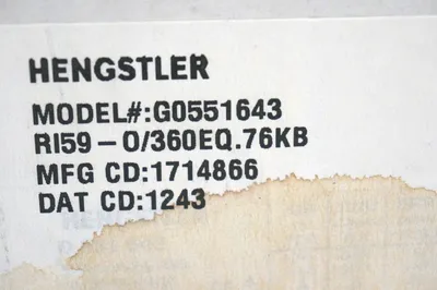 NEW HENGSTLER RI59-O/360EQ.76KB ENCODER G0551643 RI59O360EQ76KB