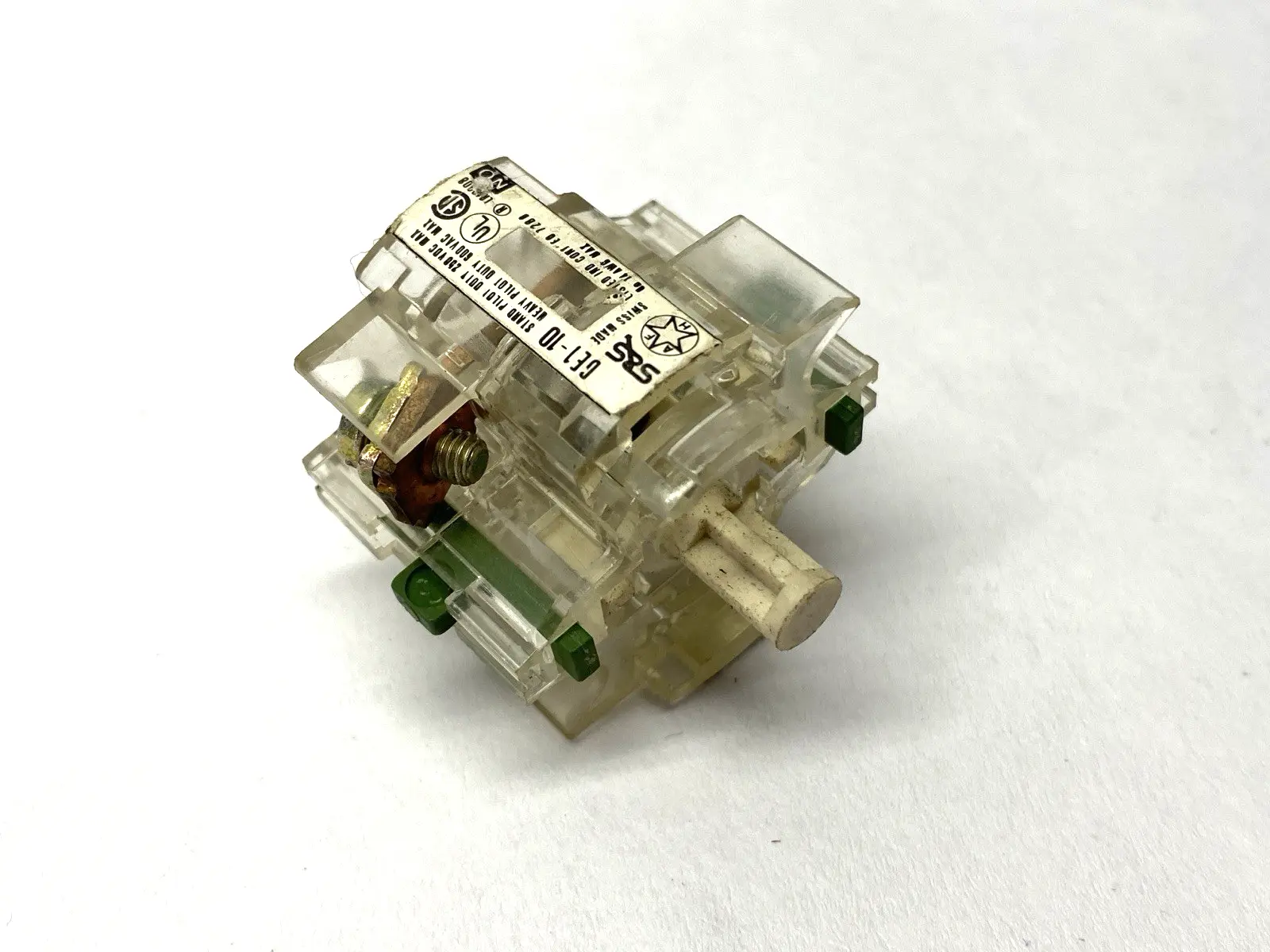 USED SPRECHER+SCHUH AUXILIARY CONTACT BLOCK 500V 10A