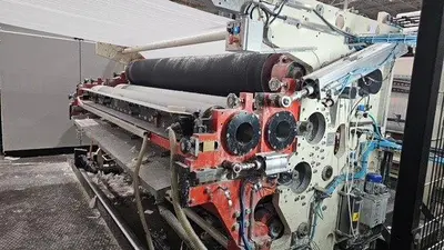 108" WIDE UNIVERSAL TISSUE TECHNOLOGY BRT/KRT REWINDING LINE W/4 LANE LOG SAW