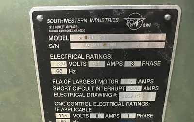 2012 SWI SOUTHWESTERN INDUSTRIES SPORT K3 Vertical Machining Centers | Mohawk Machinery (7)