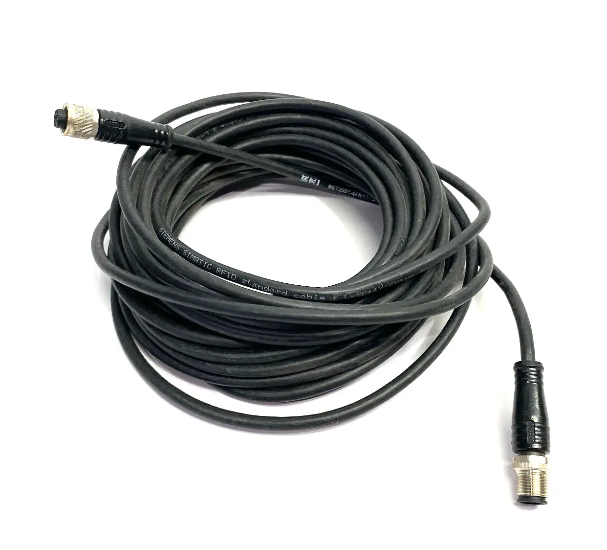 USED SIEMENS SIMATIC RF, MV CONNECTING CABLE RS422 M12/M12 10M