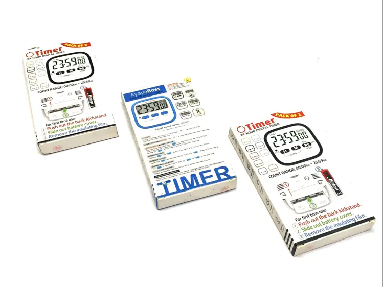 New | in-Stock AyayaBoss 24-Hour Magnetic Timer LOT OF 3 PKG OF 2 Timers Michigan US | Maverick Industrial Sales #1399940