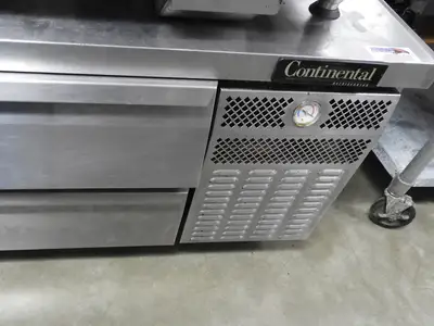 Used Continental Used Continental D108GN 108"x35"x26" 6 Drawer Commercial Chef Base As Is Chef Bases Illinois US | Falcon Restaurant Supply #1376446