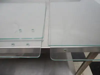 Used Excellence Industries Used Excellence EDC-4 Straight Glass Replacement Sneeze Guard ACSG-00001 Food, Restaurant, & Bakery Parts & Accessories Illinois US | Falcon Restaurant Supply #1376488
