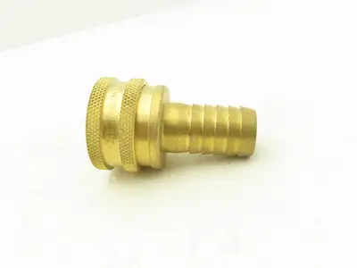 Hansen 8-ST Quick Disconnect Coupling ST Series 1" Hose 1" Body NBR Seal Brass
