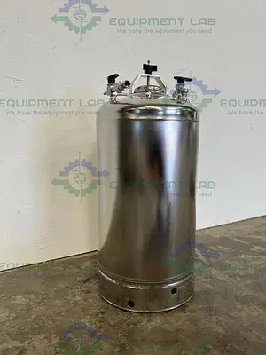 USED ALLOY PRODUCTS 30 LITER STAINLESS STEEL PRESSURE VESSEL 115PSI
