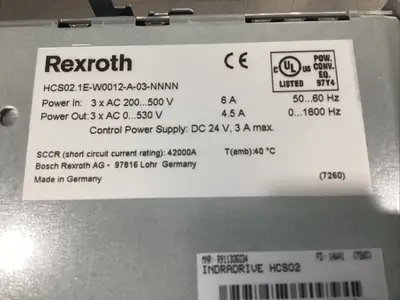 Used Indramat HCS02.1E-W0012-A-03-NNNN PLC Processors | Palmetto Automation #1148716