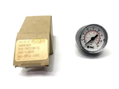 New | in-Stock SMC Pressure Gauge 1/4" NPT 160PSI Air Gages Michigan US | Maverick Industrial Sales #1398437