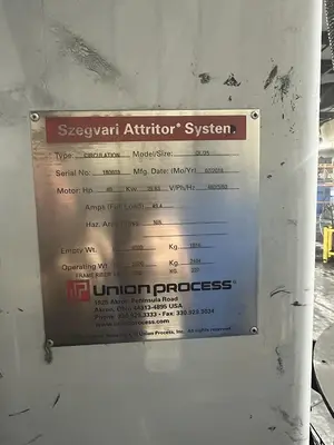 Used 2018 UNION PROCESS, INC. QL-25 Attrition and Refining Mills California US | Machinery & Equipment #1516786