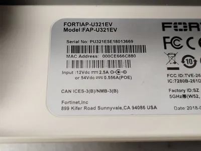 USED Fortinet FortiAP-U321EV-A