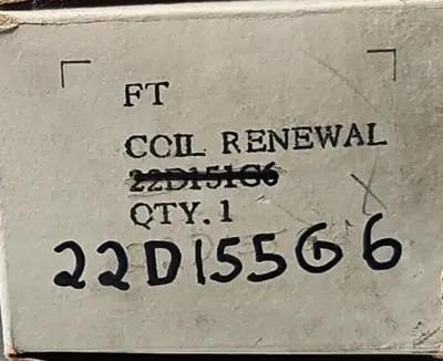 General Electric 22D155G6 Coil renewal. Loc4D18