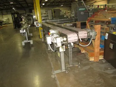 Hanover 6" wide x 14-ft Long Stainless Steel Flat Top Chain Conveyor