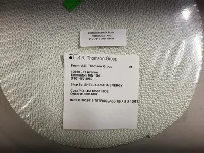 Tetraglas Premium Grade Fiberglass Tape 1/8" x 3" x 100 ft