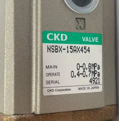 NEW CKD CORP. NSBX-15AX454 CYLINDER VALVE NSBX15AX454