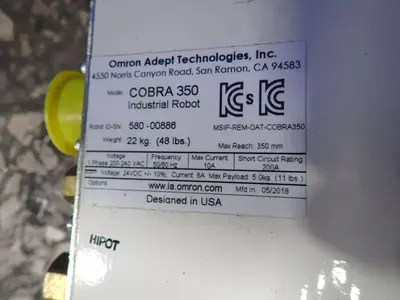 Used OMRON ADEPT COBRA 350 Robots Ohio US | HGR 24 #729739