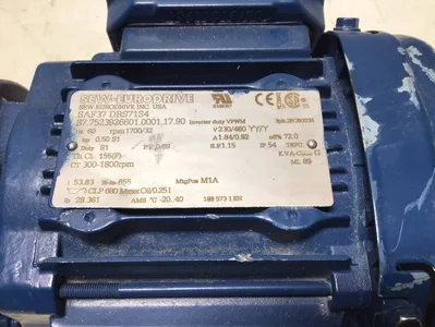 Sew-Eurodrive left angle gear drive SAF37 DRS71S4