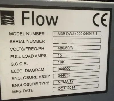 2014 FLOW MACH 3 4020B Waterjet Cutters | Midstate Machinery (9)