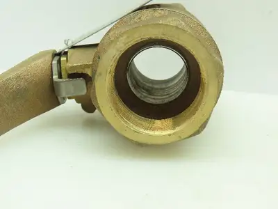 CII  1-1/2" NPT 2-Way Inline Bronze Brass Ball Valve 600 WOG 7" Bronze Handle