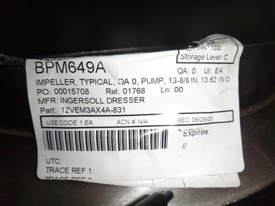 Ingersoll Dresser Pump Impeller