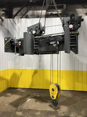 17.5 TON (2014) KONE-CRANES MODEL #CXT60410160P75GGN0S SINGLE GIRDER OVERHEAD CRANE HOIST & TROLLEY: STOCK #18633