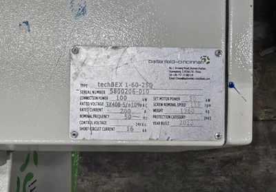 USED BATTENFELD CINCINNATI TECHBEX 1-60-25D