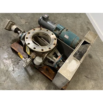 Used 10" Stainless Steel Flo-Tronics Rotary Airlock Feeder Valve