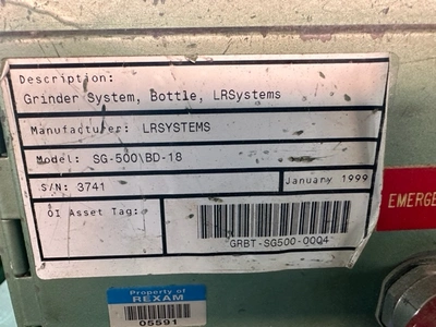 1999 LR SYSTEMS GRINDERS SG500/BD-18 Reprocessing Equipment, Granulators | Mark One Machinery (7)