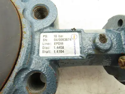 Ebro Z014-A 3" Lug Butterfly Valve DN80 CF8M Stainless Disc Resilient Seat