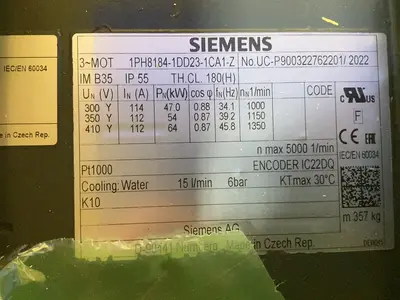 Used 2022 SIEMENS 1PH81841DD231CA1Z Motors (misc) Ohio US | HGR 24 #1345769