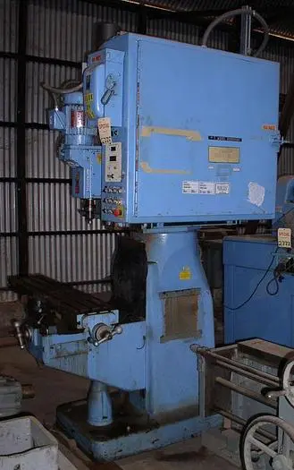 (1) Used Chigonia/Furguson Drill #120620-FIH-2, Table 42-1/8" LR x 9" FB table, 1.5 HP