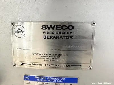 Used SWECO XS72S101210P4SDTLWC Circular Screeners Illinois US | Aaron Equipment #686475