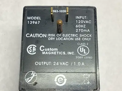 Used Custom Magnetics Power Supply 1A 24VAC AC Power Supplies Michigan US | Maverick Industrial Sales #1392352