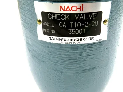 NEW NACHI CA-T10-2-20 RIGHT ANGLE CHECK VALVE 35001 CAT10220