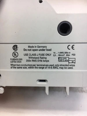 Used WOHNER AJC 60 Fuse Accessories Indiana US | J&J Industrial Supply #519816