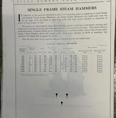 Used NILES BEMENT POND N/A Forging Hammers Ohio US | G-2000, Inc. #1372557