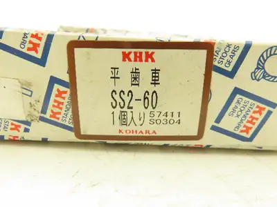 KHK SS2-60 Spur Gear 60 Teeth Carbon Steel 15mm-Bore
