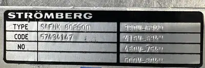 USED stromberg Safuk80F500