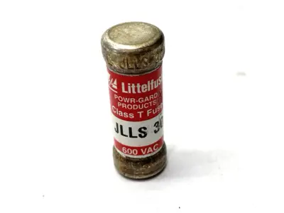 USED LITTELFUSE CURRENT-LIMITING POWR-GARD FUSE CLASS T 600VAC 30A